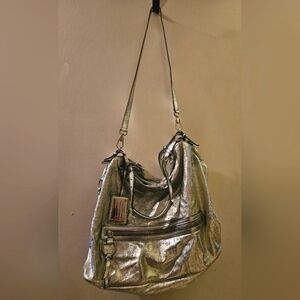 Dolce & Gabbana Miss Bunny Crossbody Bag, All Silver Leather